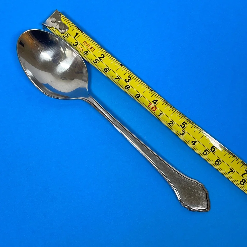 Vintage Oneida Summer Mist Autumn Goow Stainless Spoon Silver Scalloped Handle